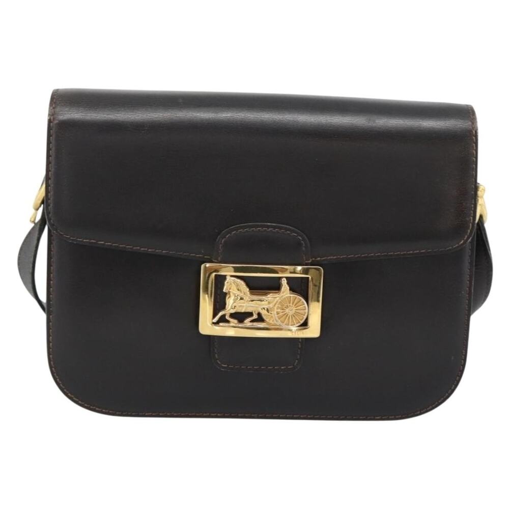 Celine Horse Carriage Shoulder Bag Brown
